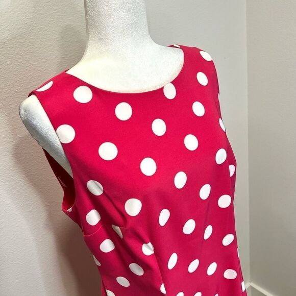 ALYX DRESS Polka Dot Sleeveless Dress Size 14 - Picture 3 of 9